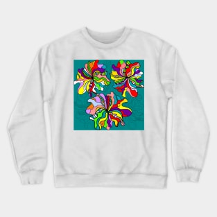 Bright Abstract Floral 7 Crewneck Sweatshirt